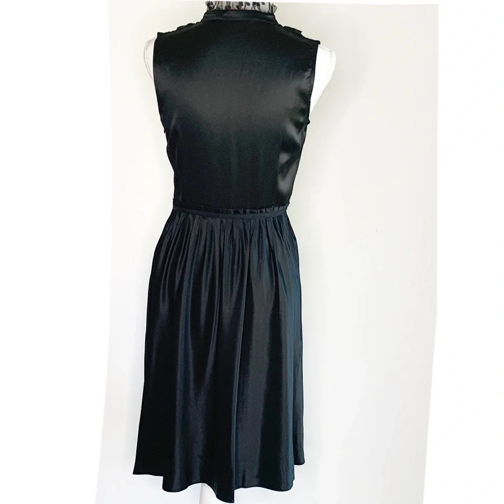 CYNTHIA STEFFE 100% SILK LITTLE BLACK DRESS SIZE 6 - Picture 6 of 10